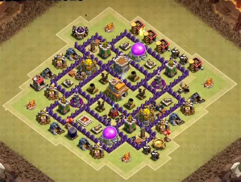 Town hall 7 war base - A hybrid TH4 base offers the best of both worlds, combining elements of farming and trophy bases to create a versatile defense. Here are some top TH4 hybrid base layouts with links: TH4 Hybrid Base Link 1. TH4 Hybrid Base Link 2. TH4 Hybrid Base Link 3. TH4 Hybrid Base Link 4. TH4 Hybrid Base Link 5. 6.1 Centralized Mortar.